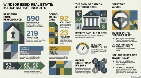 Windsor Essex County Real Estate Market Update March 1-20-2026 Kris Ramotar Realtor