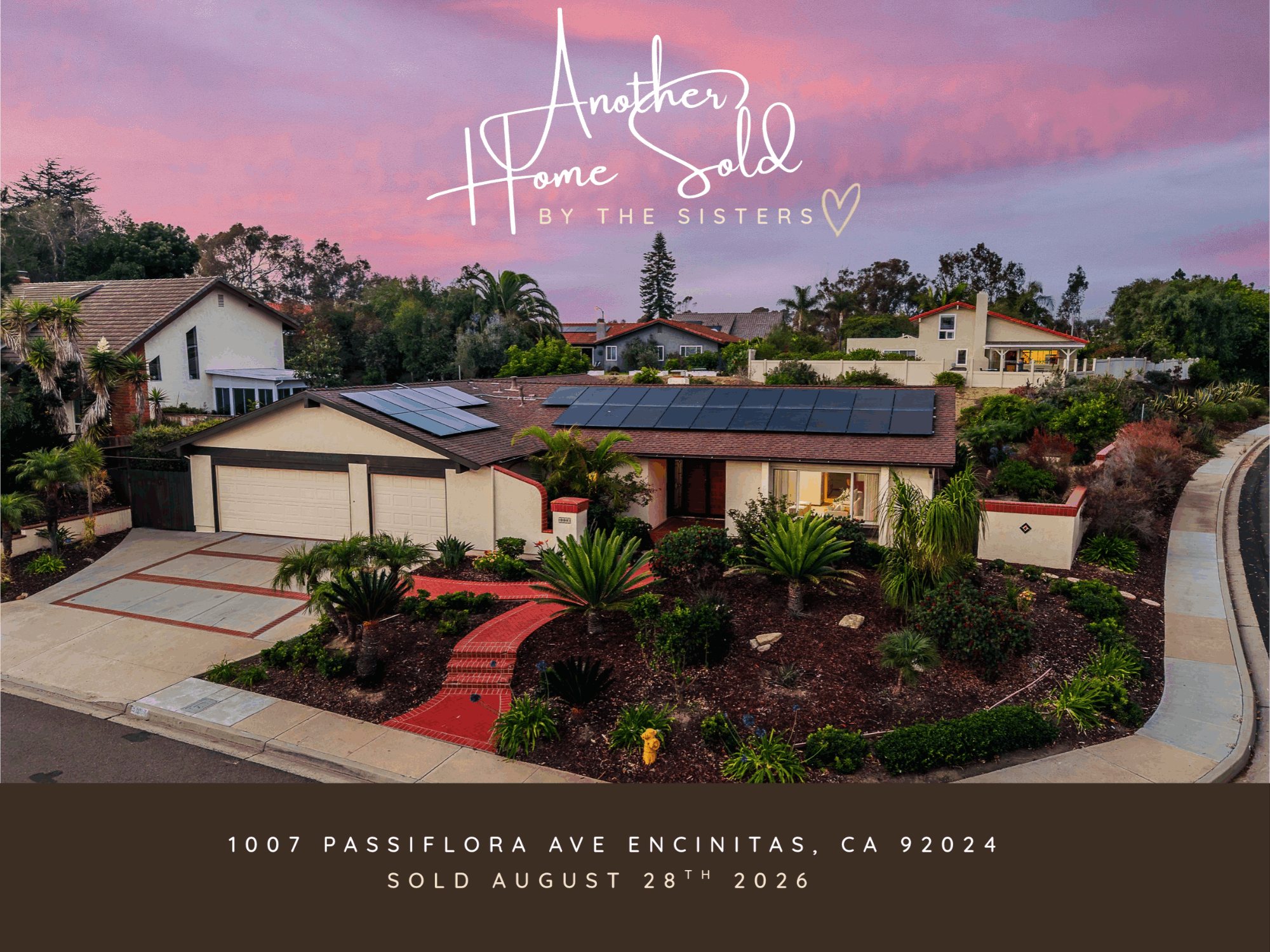 Another home sold by the sisters: 1007 passiflora ave encinitas, ca 92024