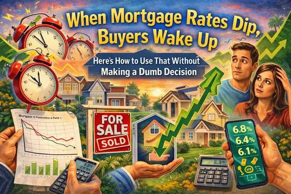 When Mortgage Rates Dip, Buyers Wake Up — Here’s How to Use That Without Making a Dumb Decision