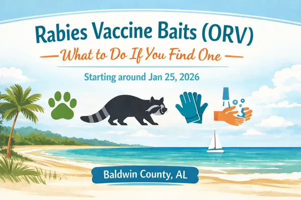 Rabies Vaccine Baits Are Dropping in Baldwin County: What You Need to Know (and What Not to Panic About),Katie Ragland