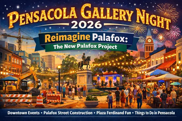 Gallery Night Isn’t Cancelled—It’s Just Taking a Detour While Palafox Gets a Glow-Up