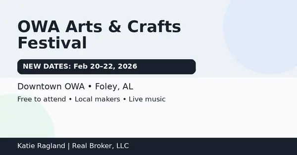OWA Arts & Crafts Festival Got Rescheduled — Here’s the New Weekend (and How to Actually Enjoy It),Katie Ragland