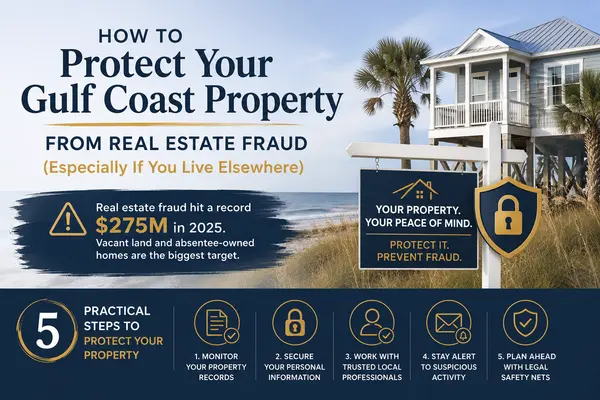 How to Protect Your Gulf Coast Property from Real Estate Fraud (Especially If You Live Elsewhere),Katie Ragland