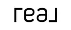 Real Logo Solid White with Black Wordmark