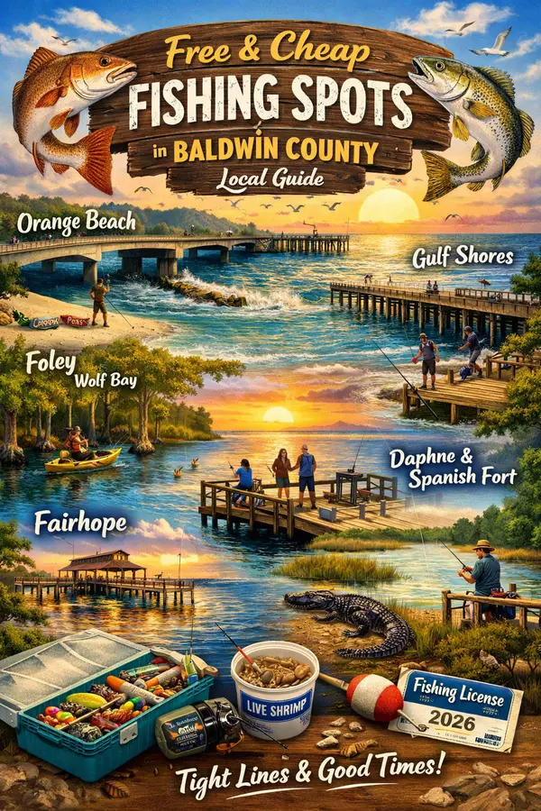 Free & Cheap Fishing Spots in Baldwin County (Local Guide)