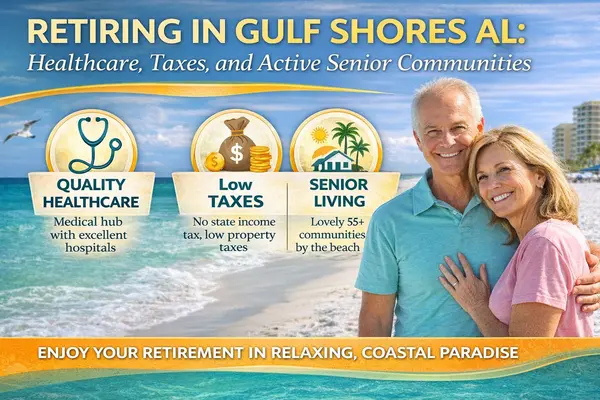 Retiring in Gulf Shores AL: Healthcare, Taxes, and Active Senior Communities