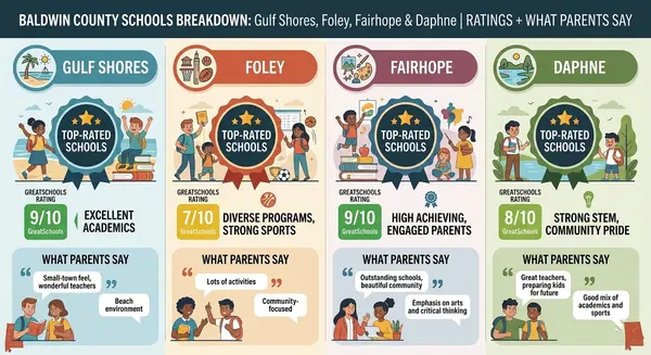 Baldwin County Schools Breakdown: Gulf Shores, Foley, Fairhope & Daphne | Ratings + What Parents Say