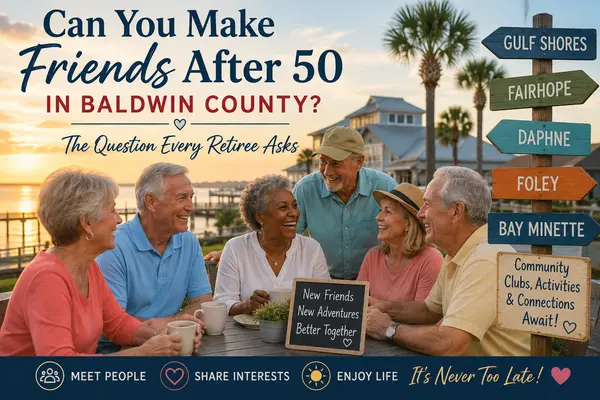 Can You Make Friends After 50 in Baldwin County? The Question Every Retiree Asks