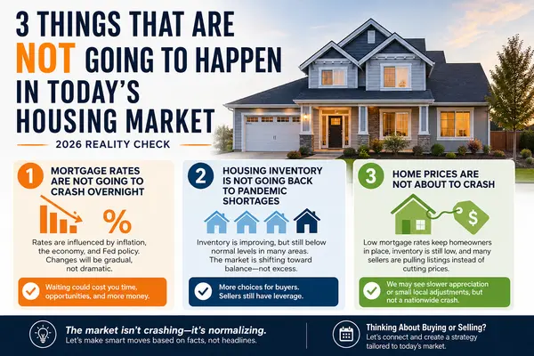 feature image of 3 Things That Are NOT Going to Happen in Today’s Housing Market (2026 Reality Check)
