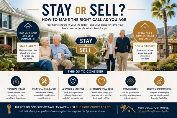 feature image of  Stay or Sell? How To Make the Right Housing Decision as You Get Older