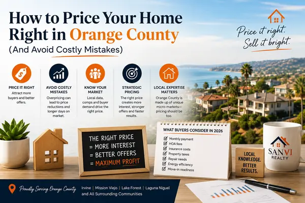 feature image of How to Price Your Home Right in Orange County (And Avoid Costly Mistakes)