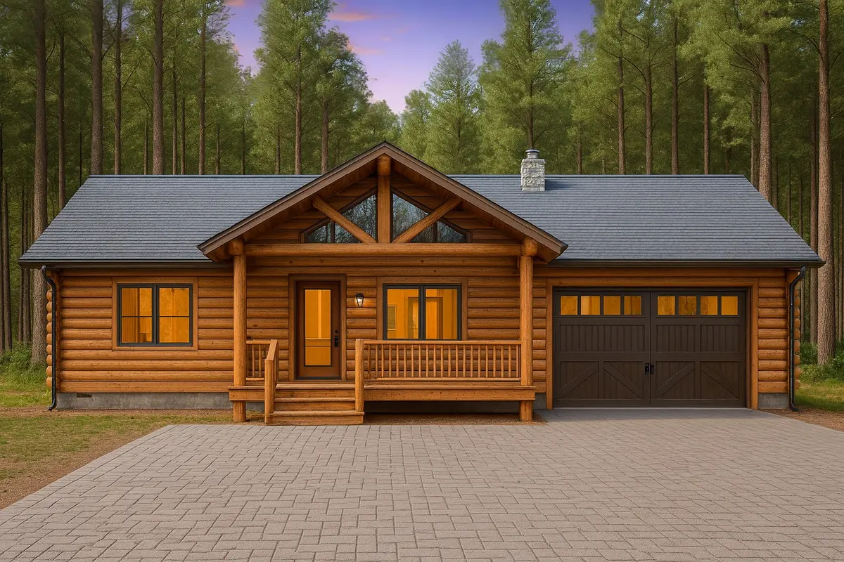 Log Cabin Rendering