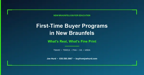 feature image of First-Time Home Buyer Programs New Braunfels