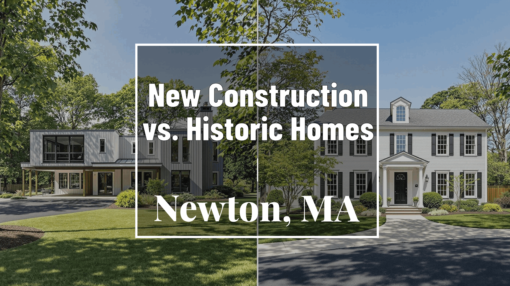 Explore the pros, cons, and costs of buying new construction vs. historic homes in Newton, MA. Discover which option fits your lifestyle, budget, and goals.