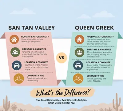 San Tan Valley vs. Queen Creek: What's the Difference?