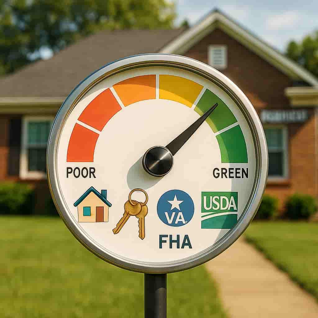 Williams Elite Realty guide to FHA, VA, USDA, and Conventional loan credit score requirements for Kentucky home buyers