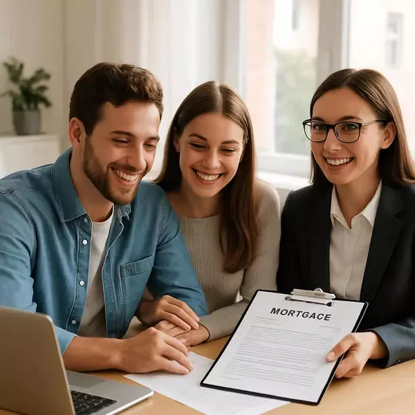Kentucky couple meeting with lender for mortgage pre-approval with Williams Elite Realty guidance