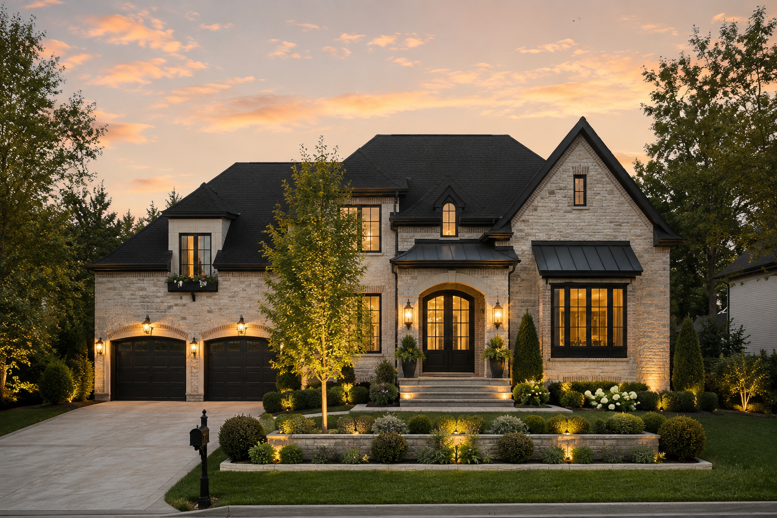 Luxury home with exceptional curb appeal.