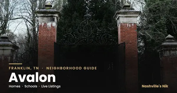 Avalon, Franklin TN neighborhood guide by Nashville's Nik