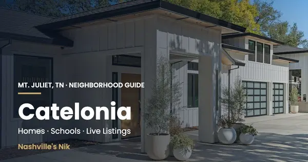 Catelonia, Mt. Juliet TN neighborhood guide by Nashville's Nik