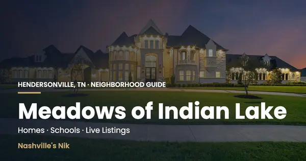 Meadows of Indian Lake, Hendersonville TN neighborhood guide by Nashville's Nik