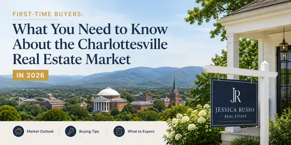 What do first-time buyers need to know about the Charlottesville real estate market in 2026?