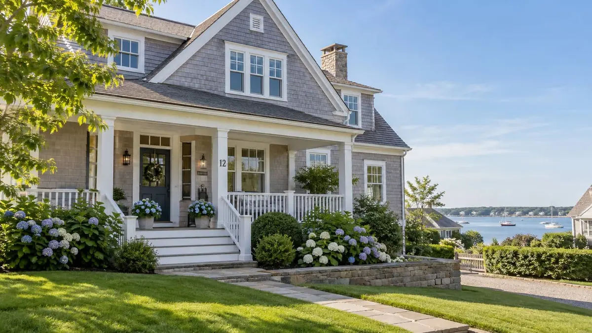 A coastal New England home.