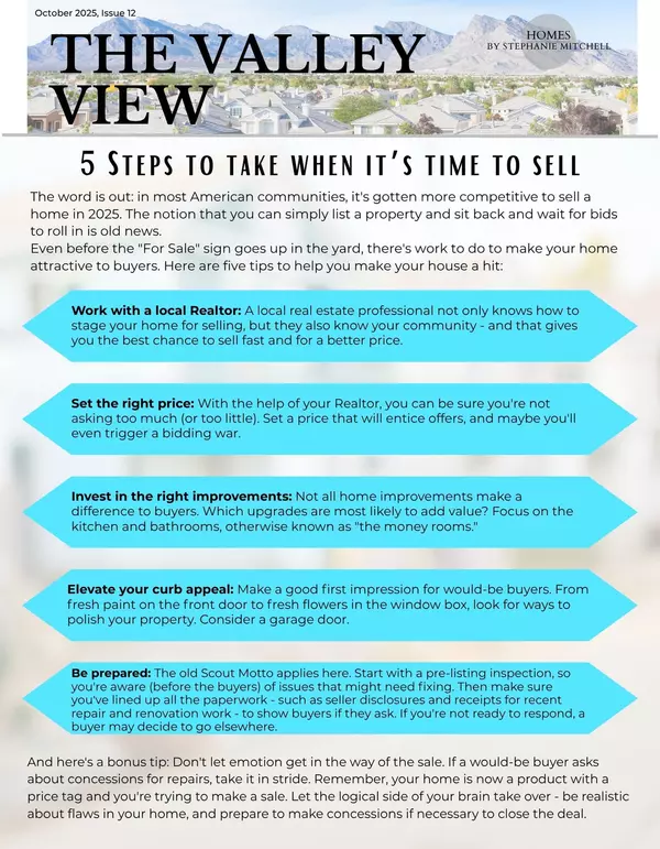 Valley View Newsletter - October 2025 - Issue 12