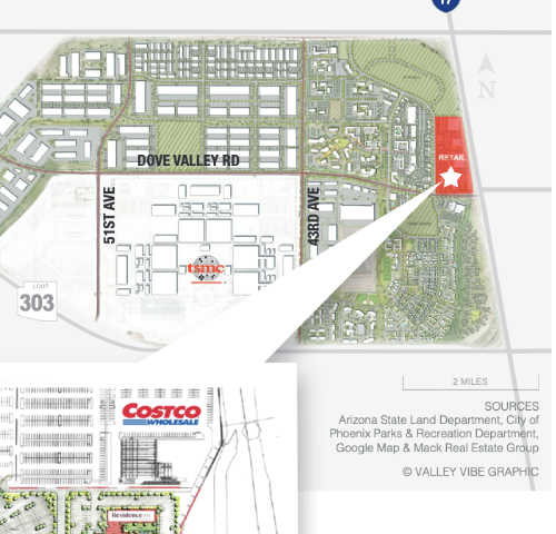 Proposed site map for Costco North Phoenix