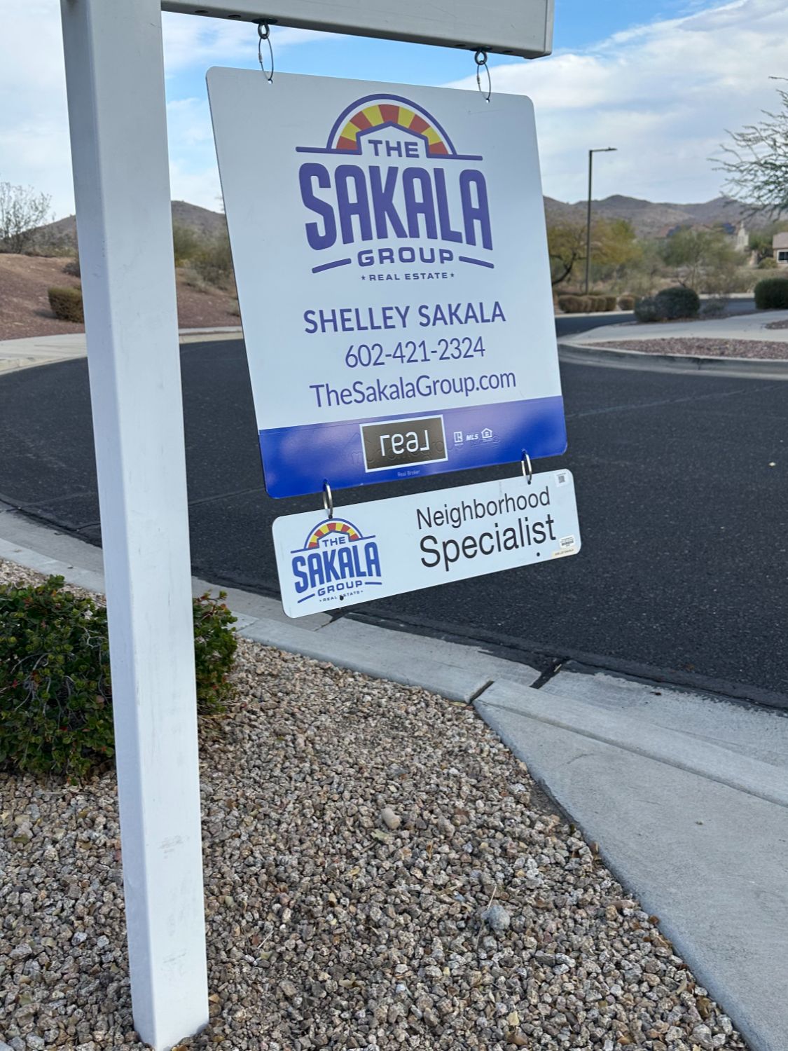 The Sakala Group listing sign 