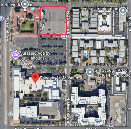 Parking Alternatives at Phoenix Art Museum