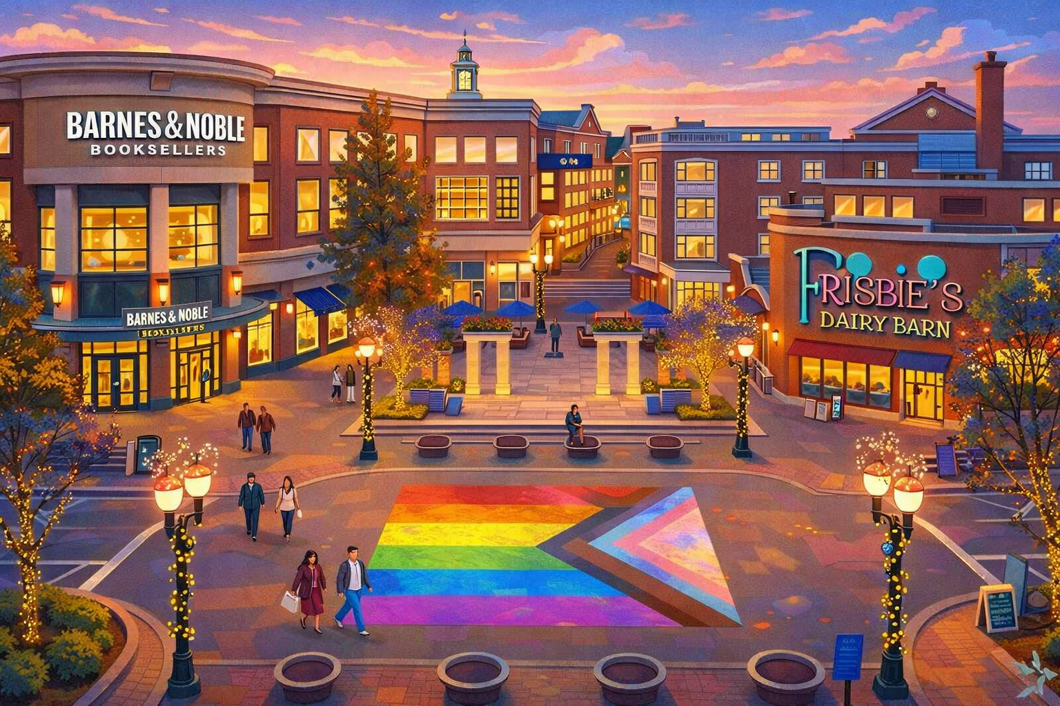 West Hartford's Blue Back Square Illustration