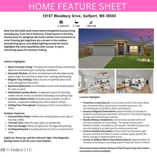 10107 Woodbury Drive, Gulfport, MS 39503