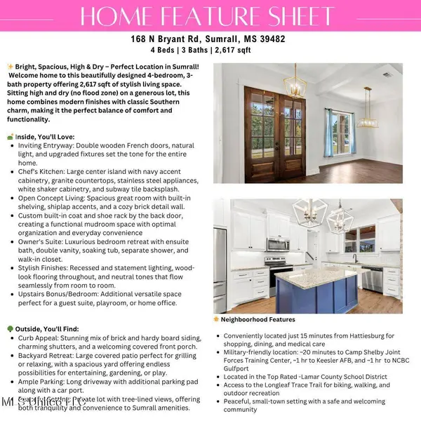 168 N Bryant Road, Sumrall, MS 39482