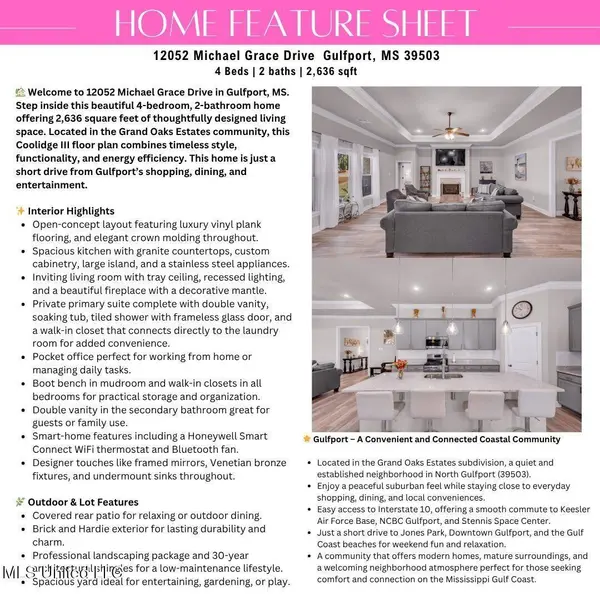 12052 Michael Grace Drive, Gulfport, MS 39503