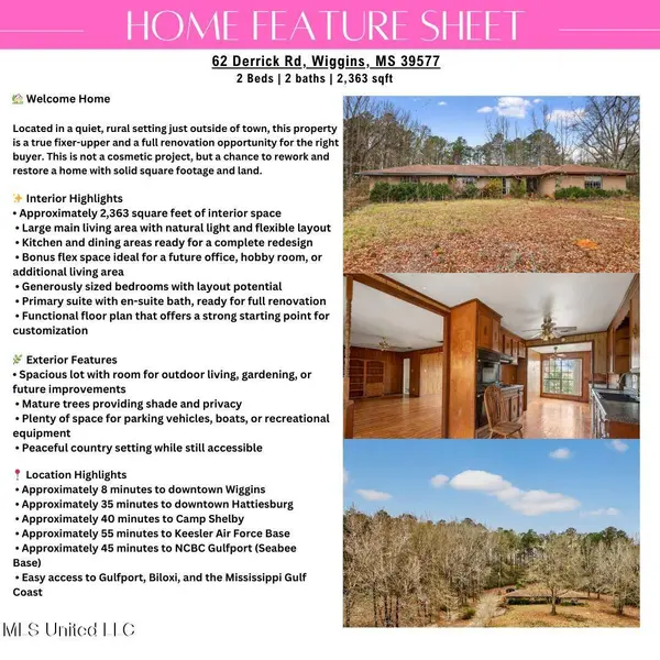 62 Derrick Road, Wiggins, MS 39577