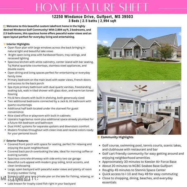 12250 Windance Drive, Gulfport, MS 39503