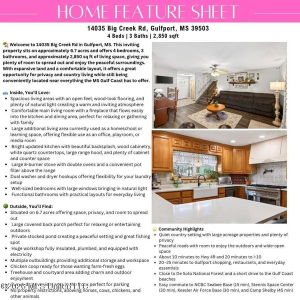 14035 Big Creek Road, Gulfport, MS 39503