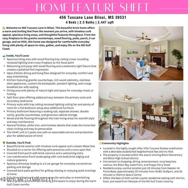 456 Tuscano Lane, Biloxi, MS 39531