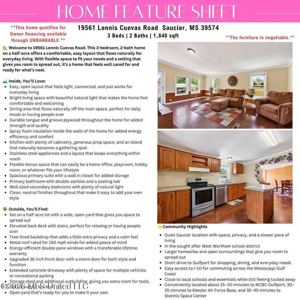 19561 Lennis Cuevas Road, Saucier, MS 39574