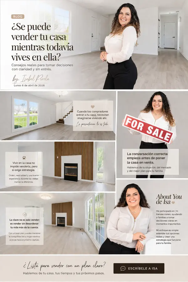 ¿Se puede vender tu casa mientras todavía vives en ella?