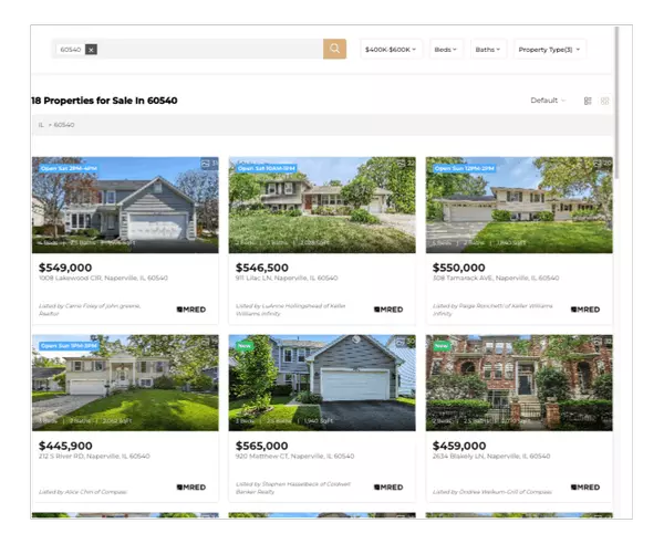Hot New Homes for Sale in Naperville 60540: $400,000 to $600,000