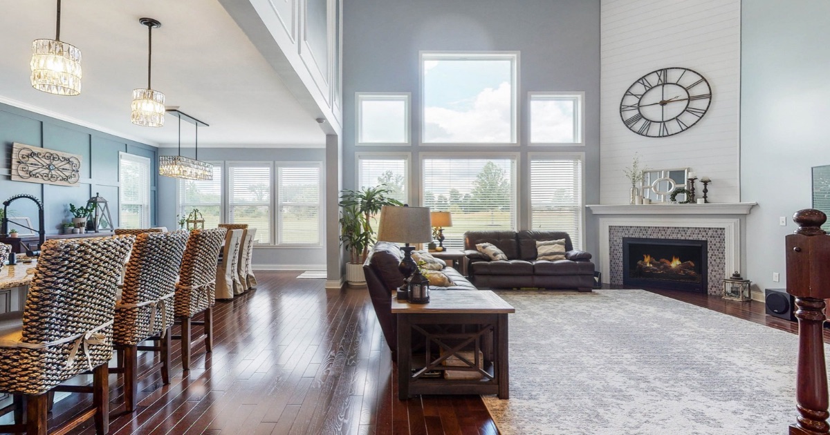 Bright, open living space in a Central Ohio home that shows better in person than in photos
