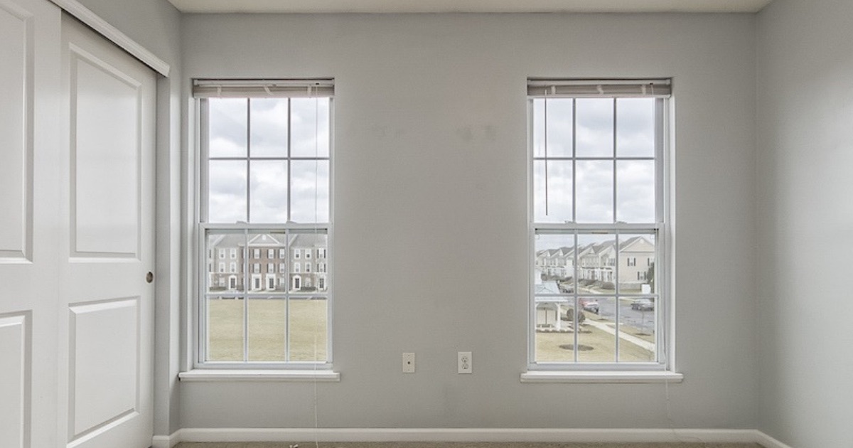Double-pane windows on a Central Ohio home before a sale