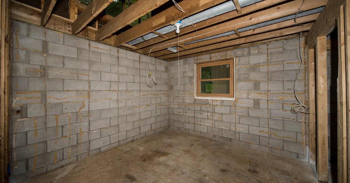 Attic access in a long-owned Central Ohio home before listing