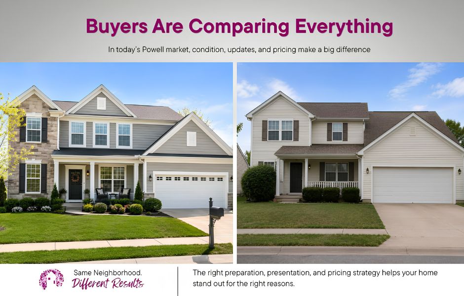 Powell Ohio neighborhood homes showing buyer competition in today’s housing market