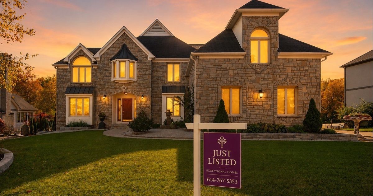 Home in Westerville or Powell Ohio during the critical first days on market, illustrating the importance of correct pricing strategy at launch