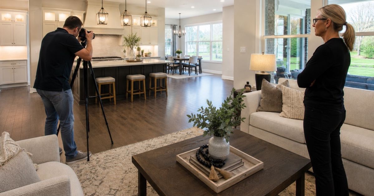 Professional real estate photography being used to market a Central Ohio home for sale