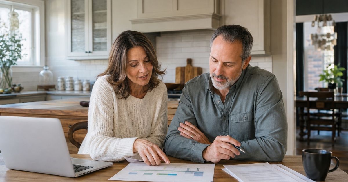 Central Ohio homeowners reviewing financing and timing options before buying another home