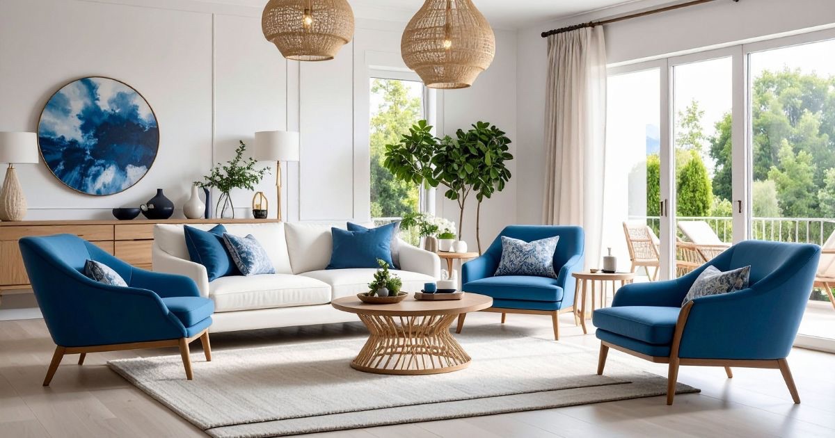 Bright staged Central Ohio living room prepared to improve buyer response to a listing